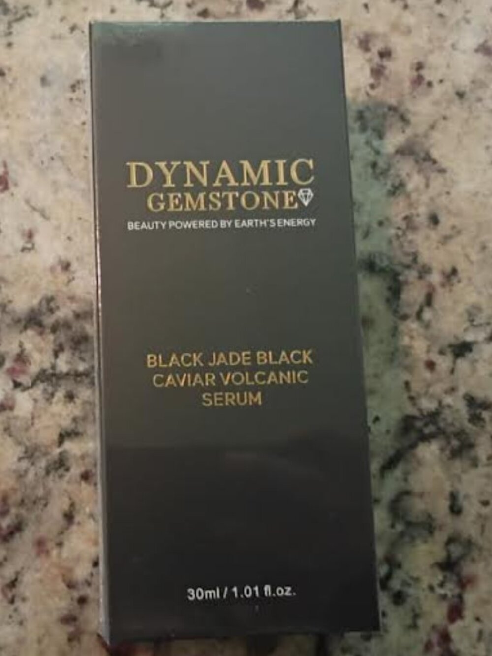 DYNAMIC GEMSTONE BLACK JADE BLACK CAVIAR VOLCANIC SERUM-1.01 oz/30 ml-NEW-SEALED